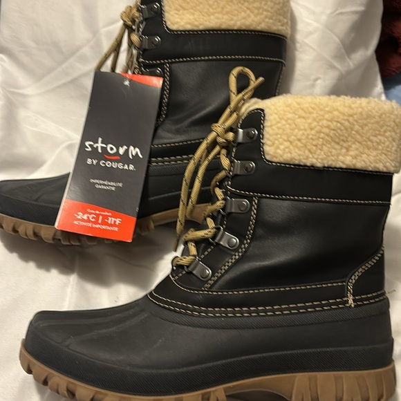 NWT COUGAR STORM winter boots. Black 8 - Picture 7 of 9